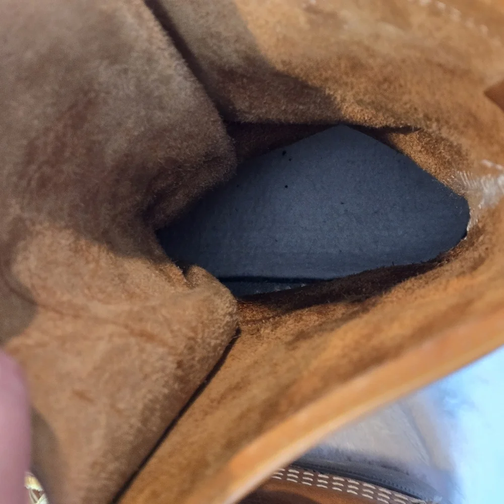 LL Bean Maine Hunting Shoe Tan Leather Brown Rubber Boots Bean-Boots Size 12